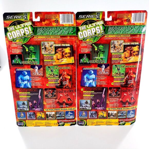 Lanard The Ultra Corps Series II Ultra Tech Warriors Astronaut & Swamp Scout New - Picture 3 of 6